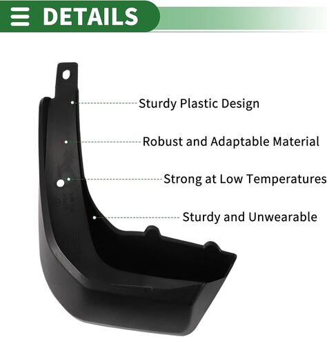 واقيات الطين من Motoforti واقيات الطين لسيارة Honda Fit (Hatchback) 2014-2017 مع ملحقات التركيب in Kuwait