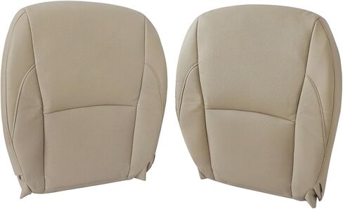 Mythoria Driver＆Passenger Perforated Bottom Seat Cover Tan（#LA00, LB00） Fit for Lexus ES350 2007 2008 2009 2010 2011 2012-Comfortable Wear-Resistant Automobile Accessories in Kuwait