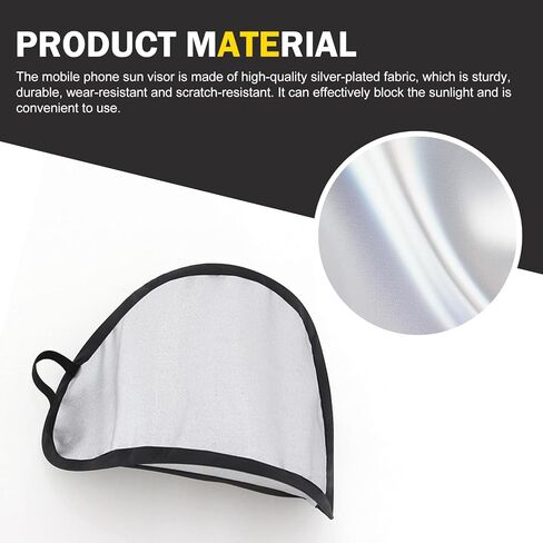 Car Dash Covers, Phone Umbrella, Anti-Glare Sunshade Umbrella Phone Holder, Universal for Most Cars (Black) in Kuwait