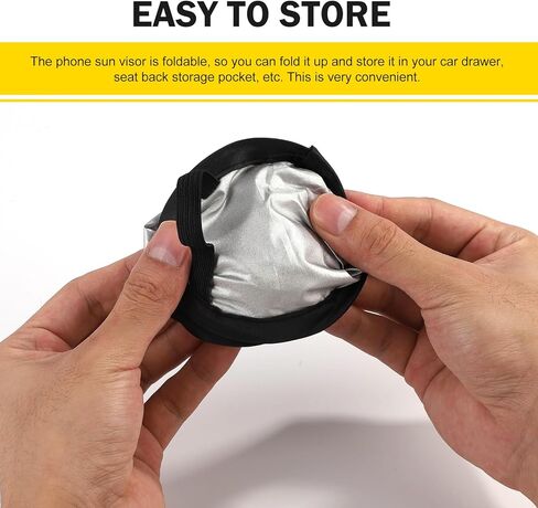 Car Dash Covers, Phone Umbrella, Anti-Glare Sunshade Umbrella Phone Holder, Universal for Most Cars (Black) in Kuwait