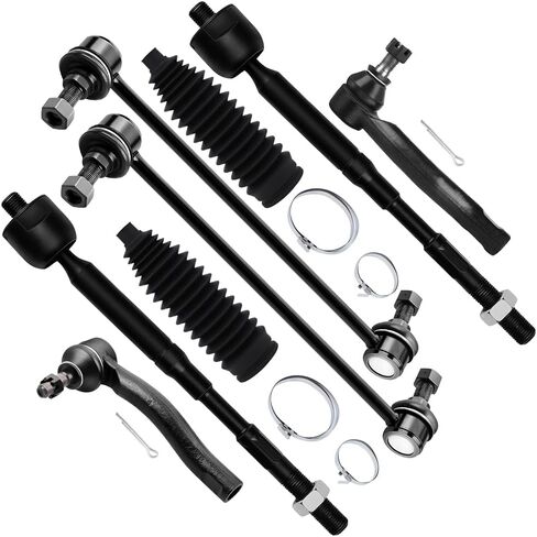 SCITOO 8 قطعة طقم التعليق الأمامي Sway Bar Links الداخلية الخارجية التعادل قضيب ينتهي ث/أحذية التوجيه تناسب 2003-2008 لتويوتا كورولا in Kuwait