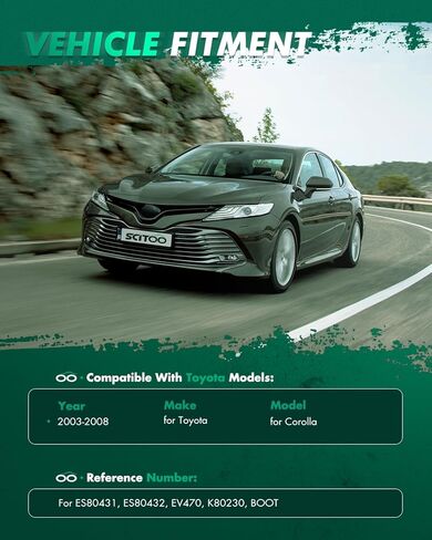 SCITOO 8 قطعة طقم التعليق الأمامي Sway Bar Links الداخلية الخارجية التعادل قضيب ينتهي ث/أحذية التوجيه تناسب 2003-2008 لتويوتا كورولا in Kuwait