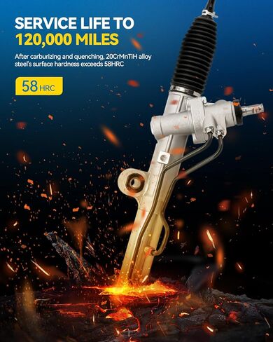 PHILTOP Rack and Pinion Compatible with 2004-2009 Durango, Aspen with Hydraulic Power Replace 22-386 in Kuwait