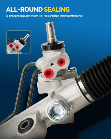 PHILTOP Rack and Pinion Compatible with 2004-2009 Durango, Aspen with Hydraulic Power Replace 22-386 in Kuwait