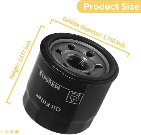 3 Pack Oil Filter M806418 Compatible with John Deere 2210 4010 1023E 1025R 1026R 755 855 670 1435 X495 X740 X744 X748 in Saudi Arabia