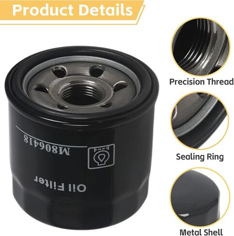 3 Pack Oil Filter M806418 Compatible with John Deere 2210 4010 1023E 1025R 1026R 755 855 670 1435 X495 X740 X744 X748 in Saudi Arabia