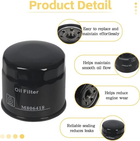3 Pack Oil Filter M806418 Compatible with John Deere 2210 4010 1023E 1025R 1026R 755 855 670 1435 X495 X740 X744 X748 in Saudi Arabia