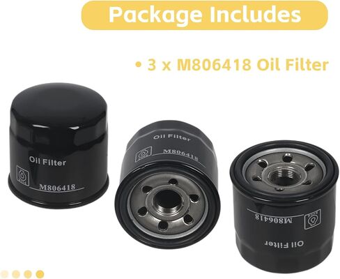 3 Pack Oil Filter M806418 Compatible with John Deere 2210 4010 1023E 1025R 1026R 755 855 670 1435 X495 X740 X744 X748 in Saudi Arabia