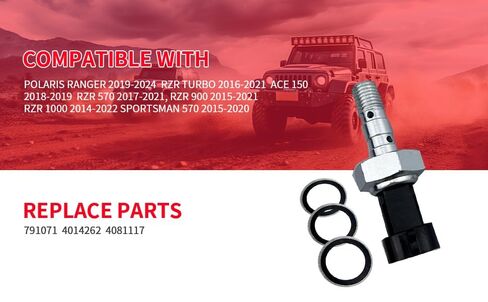 Switch Sensor with Brake Line Seal Kit Fit for Polaris Ranger RZR 2016-2021 XP 1000 2019-2024 Replace 4014262 4081117 79107 in Saudi Arabia