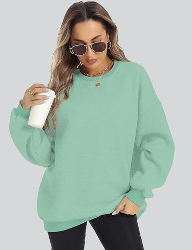 ROYLAMP Womens Oversized Sweatshirts Hoodies Fleece Crewneck Pullover Sweaters Top Fall Fashion Outfits Clothes 2024 in Saudi Arabia