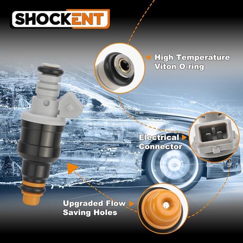 Fj712 Upgraded 2.9l 3.0l 3.8l 4.9l Fuel Injectors Fit For:-Ford F150, F250, F350, For:-Mustang, Ranger; For:-Lincoln, For:-Mazda; For:-Mercury; For:-Oldsmobile, 1986-1999#OE: Fj690 (6 Pcs) in Saudi Arabia