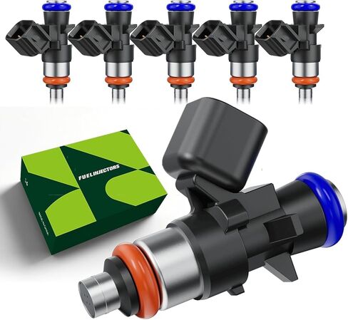 Set of 6 Fuel Injectors 3.6L V6 Compatible with JEEP Grand Cherokee 2011-2015|Wrangler 2012-2017|DODGE Challenger 2011-2017 | Charger 2011-2019/Fuel Injectors Replace#280158233,280158233,FJ1147 in Saudi Arabia