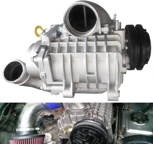 Universal Supercharger, Supercharger Compressor Blower Booster Turbine, Aluminium High Performance Turbo Blower for 2.0-3.5L Car SUV Roots, Cherokee for TOYOTA Previa Buick GL8 HOVER, etc in Saudi Arabia