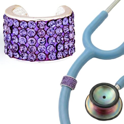 Charmed Crystal Stethoscope Charm - Violet in Saudi Arabia