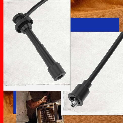 JC Whitney JFBAJCWSPW00195 مجموعة من 5 أسلاك توصيل شرارة - متوافقة مع شيفروليه مترو 1998، بونتياك فايرفلاي 1998، سوزوكي سايد كيك 92-98، X-90 96-98، جيو تراكر 94-97 - 1.3 لتر 1.6 لتر Cyl.4 in Kuwait