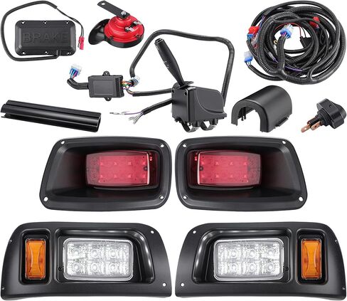 LED Upgrade fit for Golf Cart LED Light Compatible with EZGO TXT 1996-2013 Gas & Electric Carts 12V Street Legal Lights Kit with LED Head Light Tail Lights Turn Signals Brake Lights in Saudi Arabia