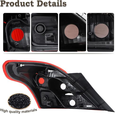 USA Type W/Side Light A Pair Tail Light Assembly Fit for 2012-2019 Nissan Versa Sedan Rear Lamp Left Driver and Right Passenger Side Rear Lights W/O Bulbs NI2800194 265503AN0A NI2801194 in Kuwait