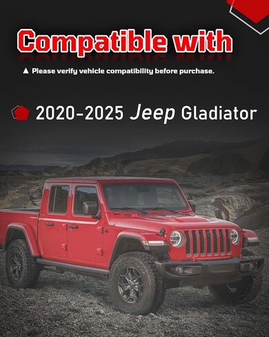 923-297 Center High Mount Stop Brake Light Compatible with Jeep Gladiator 2020 2021 2022 2023 2024 2025 68338388AC in Kuwait