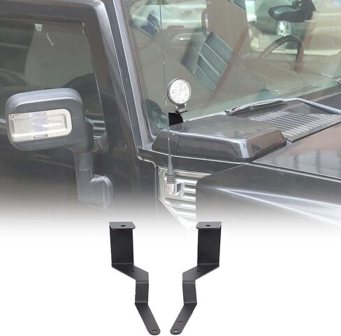 PIUGILH غطاء محرك السيارة ضوء جبل قوس متوافق مع Hummer H2 2003-2009، غطاء محرك السيارة الأمامي عمود جانبي LED ضوء قرنة جبل قوس، 2PCS in Kuwait