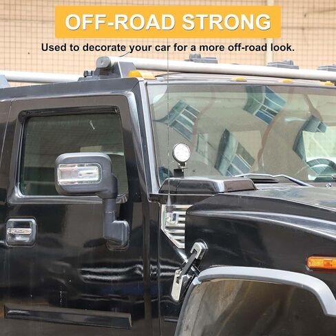 PIUGILH غطاء محرك السيارة ضوء جبل قوس متوافق مع Hummer H2 2003-2009، غطاء محرك السيارة الأمامي عمود جانبي LED ضوء قرنة جبل قوس، 2PCS in Kuwait