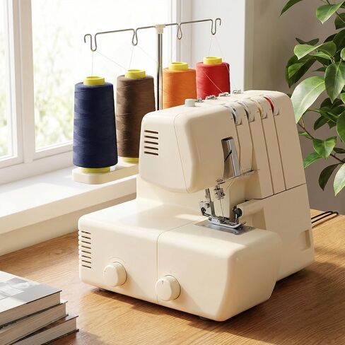 9 Pack Serger Thread Cones, 3000 Yards Each Spool, All Purpose Polyester Thread Assorted Colors, Overlock Sewing Threads Spools, for Serger Overlock Quilting Piecing Sewing Machine in Kuwait