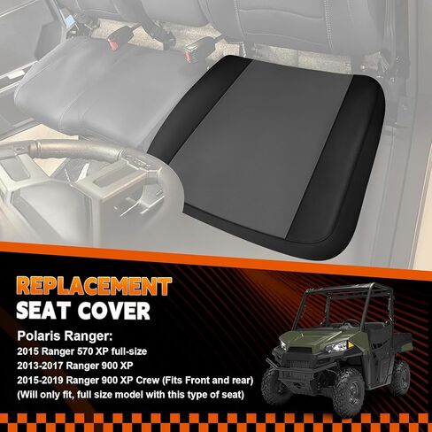 غطاء مقعد بديل لـ 2013-2019 Polaris Ranger XP XP Crew 570 900، غطاء مقعد UTV سفلي مقاوم للماء بسمك in Kuwait