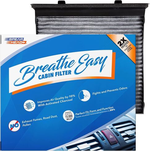 Spearhead Premium Breathe Easy Cabin Filter, Up to 25% Longer Life w/Activated Carbon (BE-930) in Saudi Arabia