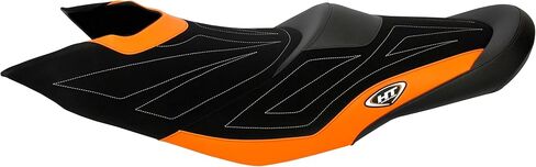 Hydro-Turf Premier Seat Cover compatible with Sea-Doo 09-12 RXT-IS / 10-15 RXT 260/X 260/ WAKE PRO 215 12-15 RXT-X as 260 (Black/Orange) in Saudi Arabia