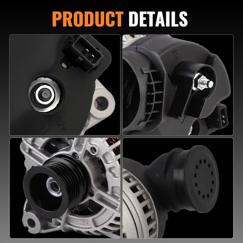 120 Amp Alternator AL0703N Compatible with BMW E46 E36 Series 320 325 330 525 530 X5 Z3 1997-2006, L6 2.2L 2.5L 2.8L 3.0L, 120A 12V Replace 12-31-1-432-980, 12-31-7-501-597, 400-24096 in Saudi Arabia