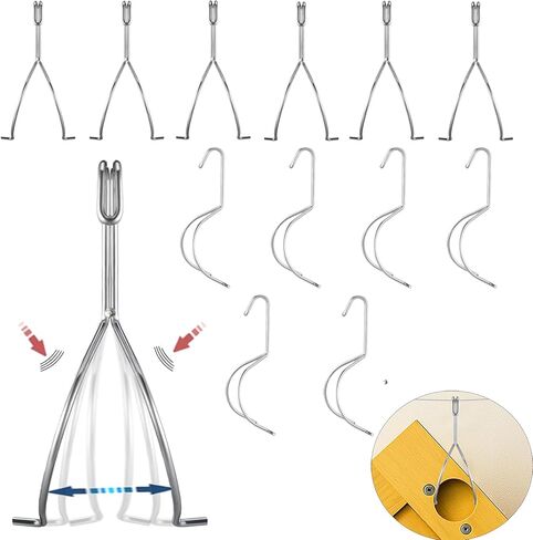 12 Pack No-Drill Cabinet Door Painting Hangers, Heavy-Duty Stainless Steel Spray Rack & Drying Hooks for Woodworking & Furniture Restoration in Saudi Arabia