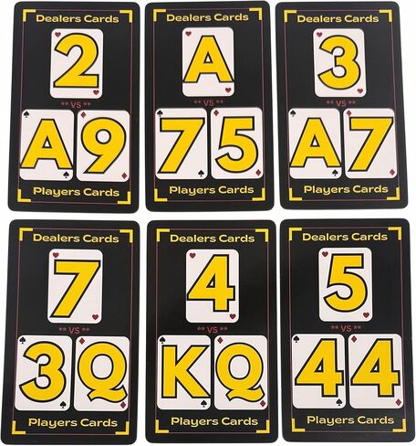 Blackjack Basic Strategy Flash Cards for Beginners – Learn How to Play & Win at Blackjack | Easy-to-Use Training Deck – Master Blackjack Strategy & Improve Your Odds in Kuwait