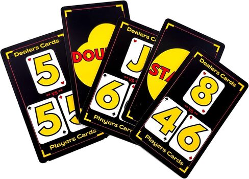Blackjack Basic Strategy Flash Cards for Beginners – Learn How to Play & Win at Blackjack | Easy-to-Use Training Deck – Master Blackjack Strategy & Improve Your Odds in Kuwait