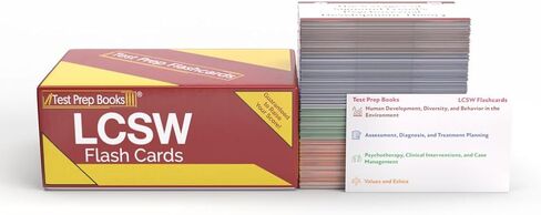 LCSW Study Cards 2026-2027: ASWB Clinical Exam Prep for The Licensed Clinical Social Work Exam [Full Color Cards] in Saudi Arabia