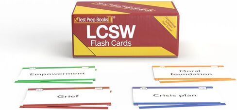 LCSW Study Cards 2026-2027: ASWB Clinical Exam Prep for The Licensed Clinical Social Work Exam [Full Color Cards] in Saudi Arabia