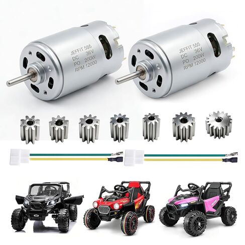 36V RS555 12000RPM Drive Electric Motor for Power Wheels Motor Upgrade Kit,High Torque 36Volt DC Motors for Kids Ride on Toy Cars Motor Replacement Parts,DIY Electrical Project in Saudi Arabia