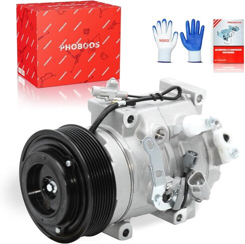 ضاغط تكييف الهواء PHOBOOS مع قابض متوافق مع Toyota Sequoia 2008-2022، Land Cruiser 2008-2011 2013-2021 وLexus GX460 2010-2023، LX570 2008-2011 2013-2020، Ref.CO29109C in Kuwait