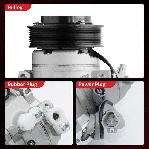 ضاغط تكييف الهواء PHOBOOS مع قابض متوافق مع Toyota Sequoia 2008-2022، Land Cruiser 2008-2011 2013-2021 وLexus GX460 2010-2023، LX570 2008-2011 2013-2020، Ref.CO29109C in Kuwait