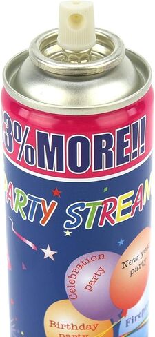 12 Pack Party String Spray (3 oz Each) – Streamer Spray in a Can, Full Color Set with 2 of Each Color, Party Supplies for Kids’ Parties, Birthdays, and Celebrations in Saudi Arabia