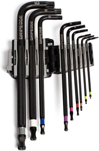 Grip Edge | 9-PC Metric RPT Hex Key Set| Includes sizes - 1.5-10mm | Includes Premium Plastic Hex Key Holder | in Kuwait