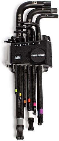 Grip Edge | 9-PC Metric RPT Hex Key Set| Includes sizes - 1.5-10mm | Includes Premium Plastic Hex Key Holder | in Kuwait