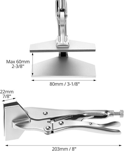 QWORK Locking Sheet Metal Clamp, 2 Pack 8 Inch Alloy Steel Welding Plier, Sheet Metal Grip Tool in Kuwait