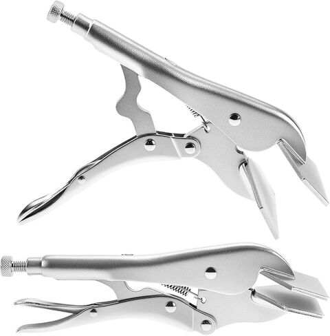 QWORK Locking Sheet Metal Clamp, 2 Pack 8 Inch Alloy Steel Welding Plier, Sheet Metal Grip Tool in Kuwait
