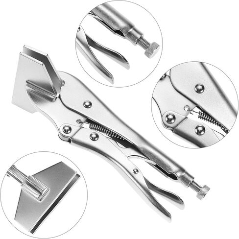 QWORK Locking Sheet Metal Clamp, 2 Pack 8 Inch Alloy Steel Welding Plier, Sheet Metal Grip Tool in Kuwait