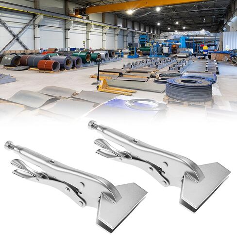 QWORK Locking Sheet Metal Clamp, 2 Pack 8 Inch Alloy Steel Welding Plier, Sheet Metal Grip Tool in Kuwait