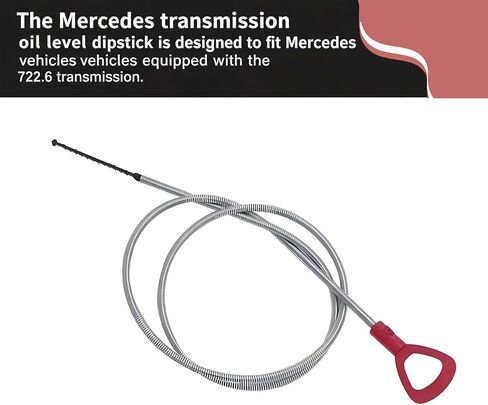 1220mm Transmission Dipstick Compatible with W140 W220 W202 W211 W203 W204 W163 R12 R170, 48" Flexible Transmission Fluid Oil Level Dipstick for 722.6, Replaces OEM 140589152100 in Kuwait
