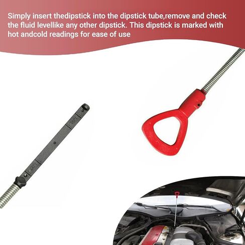 1220mm Transmission Dipstick Compatible with W140 W220 W202 W211 W203 W204 W163 R12 R170, 48" Flexible Transmission Fluid Oil Level Dipstick for 722.6, Replaces OEM 140589152100 in Kuwait