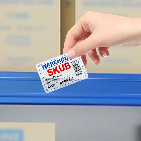 60 Pcs Shelf Label Strips, 1.5" H x 48" L Shelf Label Holders, Self Adhesive Clear PVC Ticket Channel, Price Tag Holder for Metal Wood Plastic Rack in Kuwait