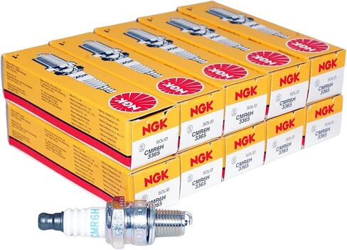 NGK CMR6H - OE Standard Series Spark Plugs - 3365 - Compatible with Select Stihl, Kombi, Jonsred, Poulan Pro Chain Saws and Outdoor Power Equipment - Qty 10 in Saudi Arabia