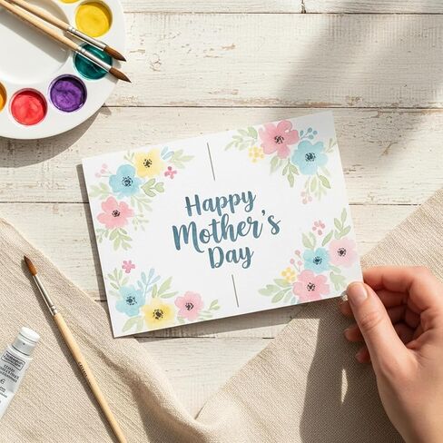 20 Sets 5 x 7 Inch Blank Watercolor Paper Cards with Colored Envelopes(10 Colors), 140lb/300GSM Foldable Watercolor Postcards with Envelopes for Greeting Cards Wedding Invitations in Saudi Arabia