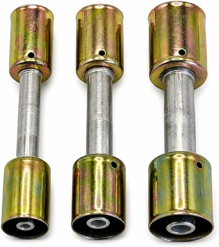 3PCS AC Hose Fitting Set #6#8#10, Straight Aluminum Splice with Iron Ferrules, A/C Refrigerant Line Fittings for 5/16" 13/32" 1/2" Standard Hose in Saudi Arabia